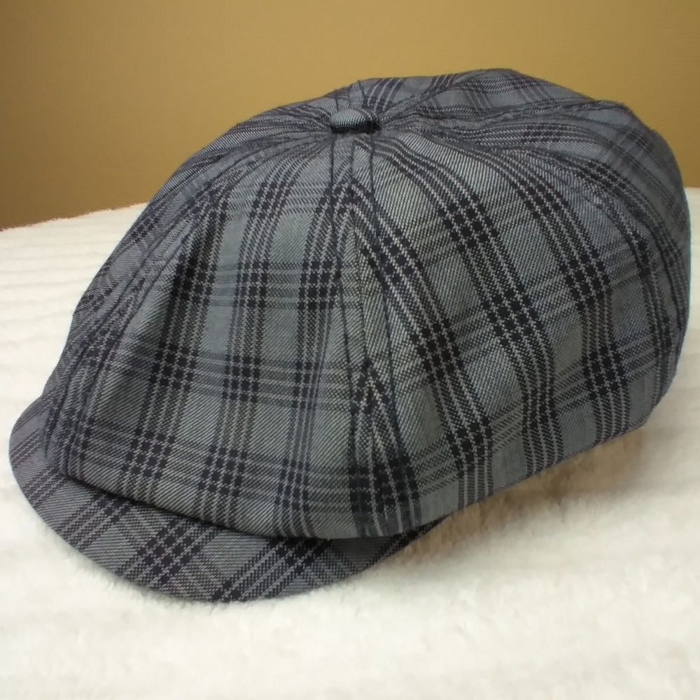 Water Ink In Show CABBIE NEWSBOY PLAID CAP